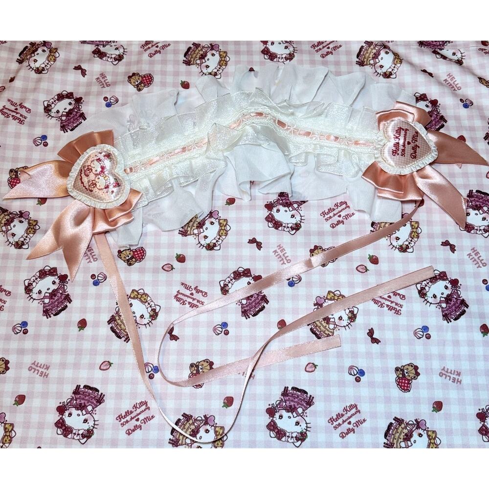 Sanrio Hello Kitty Dolly Mix Roomwear Nightgown Pajamas Lolita Bonnet Headdress - Picture 10 of 16